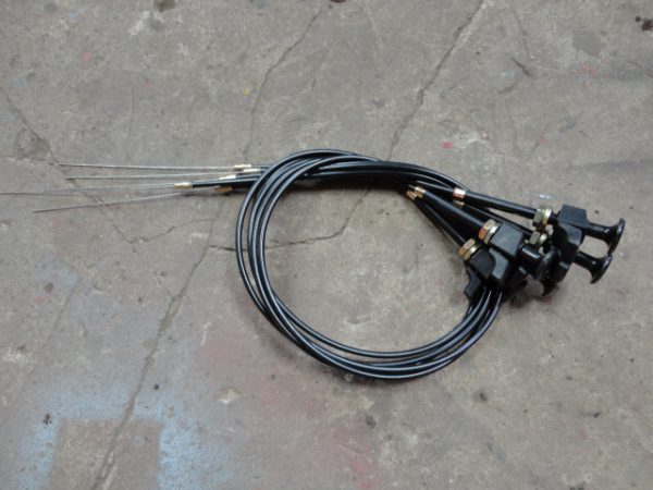 Motorstop met kabel en omhulsel1200mm met rode knop